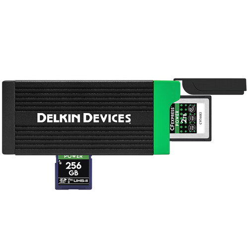 Delkin CFexpress Type B and SD USH-ii dual reader