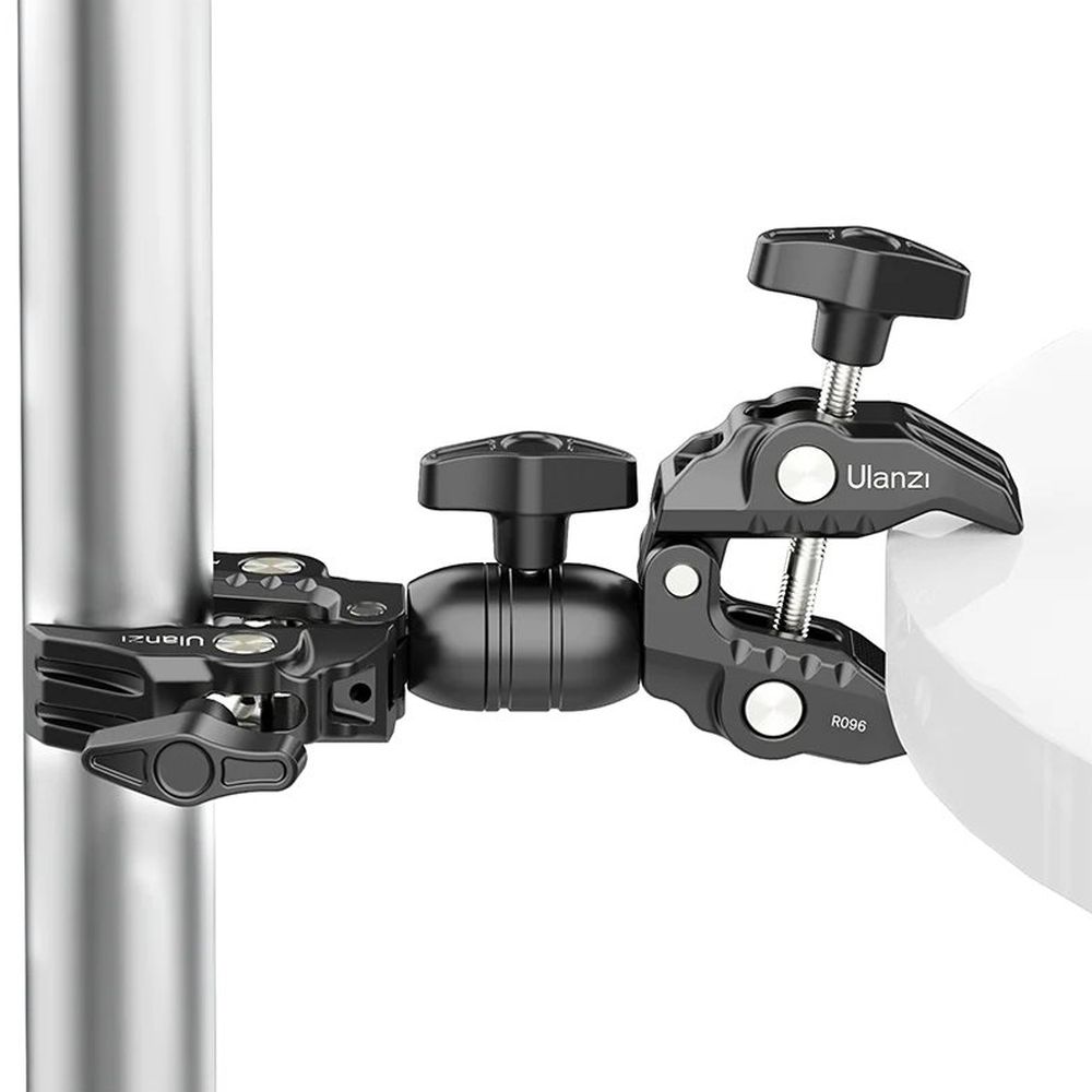 ZITAY Kit Supporto A V Lock Per Fotocamera | Morsetto Per Tubi 15-50 Mm, Alluminio