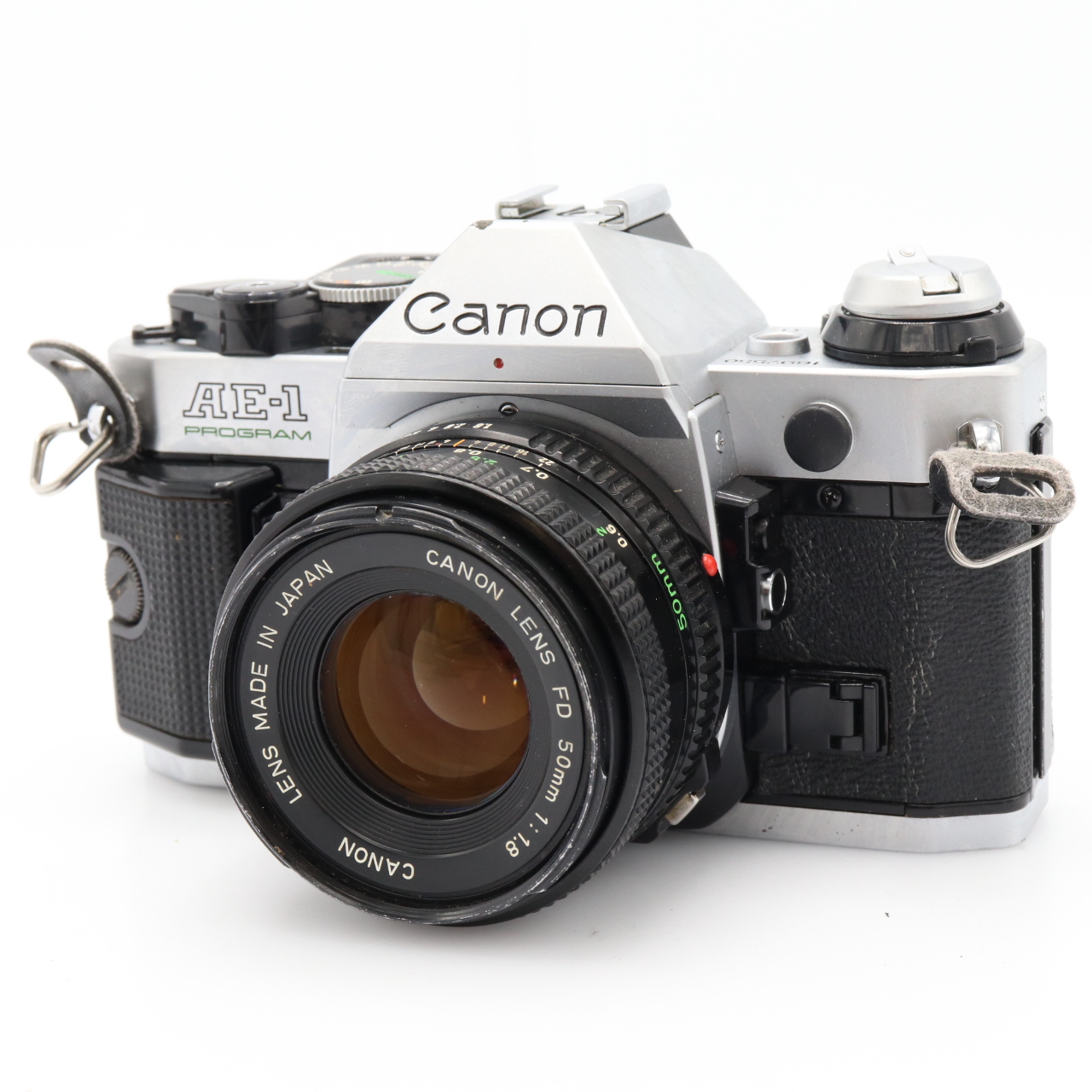 Canon AE-1 Program zilver + FD 50mm f/1.8 occasion
