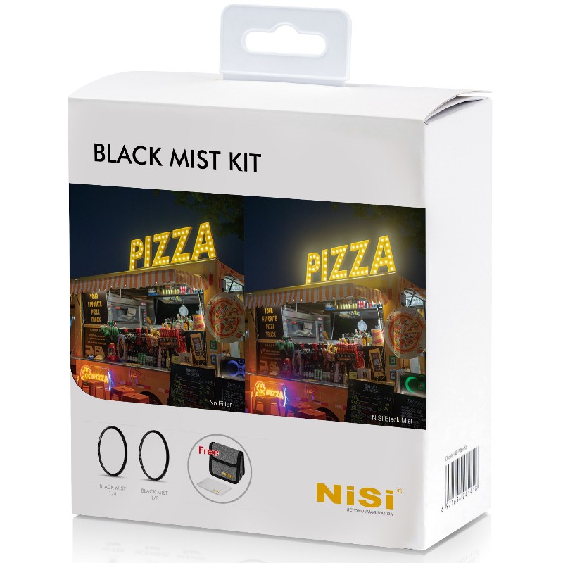 NiSi BLACK MIST KIT 1x 1/4 1x 1/8 + Circular Filter Pouch 72mm