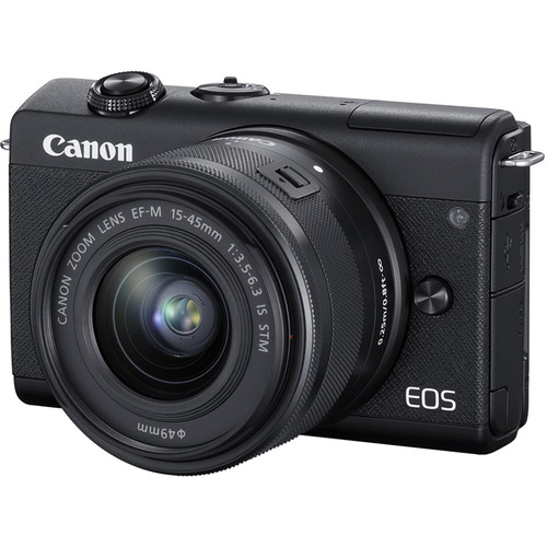 Canon EOS M200 zwart + 15-45mm IS STM + EF-M 22mm F/2.0 STM