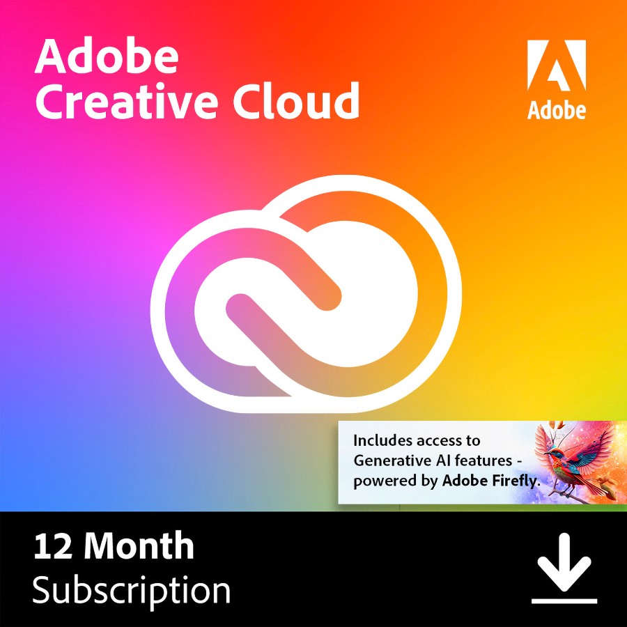 Adobe Creative Cloud Individual - 100GB - 12 month / 1 device - PC/MAC Bundled only *DOWNLOAD*