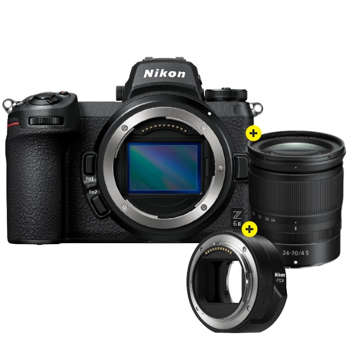 Nikon Z6 II + Nikon Z 24-70mm F/4.0 S + FTZ II Adapter - Kamera Express