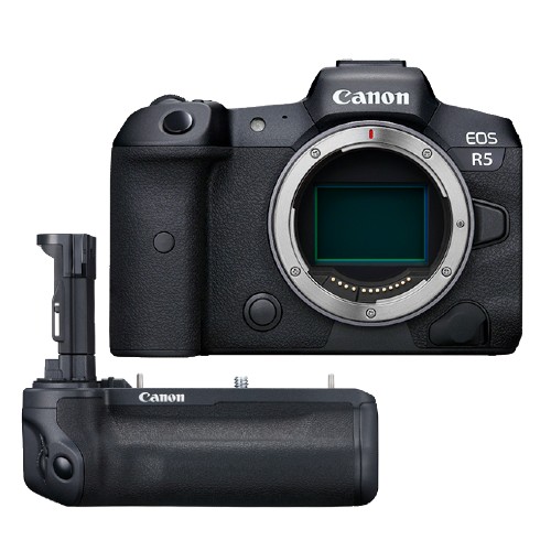 Canon EOS R5 body + Canon BG-R10 Battery Grip