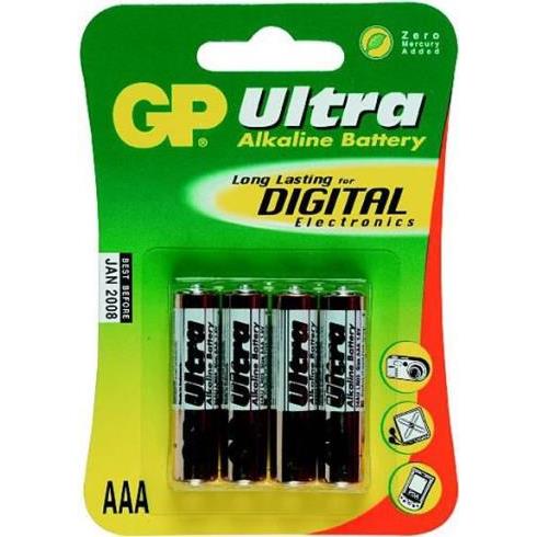 Clip vlinder kampioen wetenschappelijk GP AAA x4 Ultra Alkaline Batterijen - Kamera Express