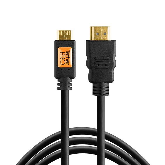 Tether Tools TetherPro Mini-HDMI (C) to HDMI (A) 1,8m zwart