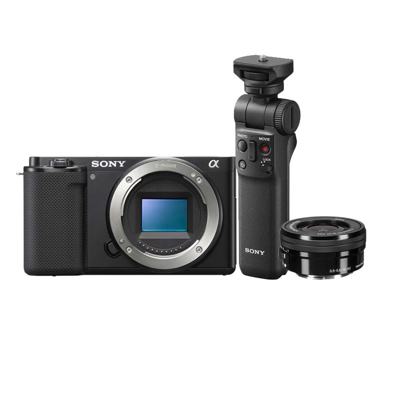 Cámara Sony Vlogging ZV-E10 + 16-50mm + Empuñadura Bluetooth Vlogging  GP-VPT2BT - Kamera Express