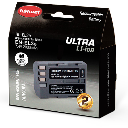 Hähnel HL-EL3e Ultra Li-Ion Accu voor Nikon EN-EL3e
