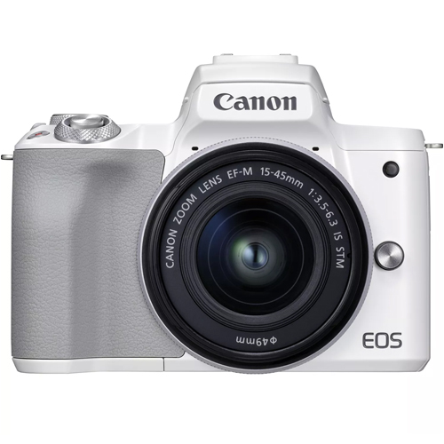 Canon EOS M50 Mark II wit + 15-45mm IS STM zilver