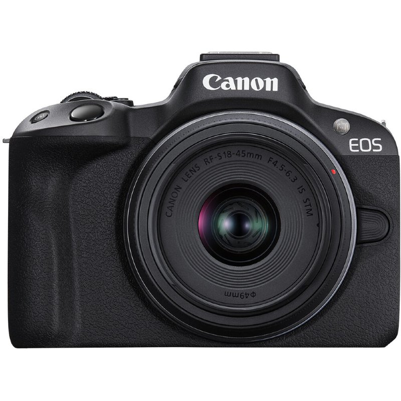 Canon EOS M50 Mirrorless Digital Camera + EF-M 15-45mm f/3.5-6.3 is STM &  EF-M 55-200mm f/4.5-6.3 is STM Lens + Wide Angle & Telephoto Lens + 64GB