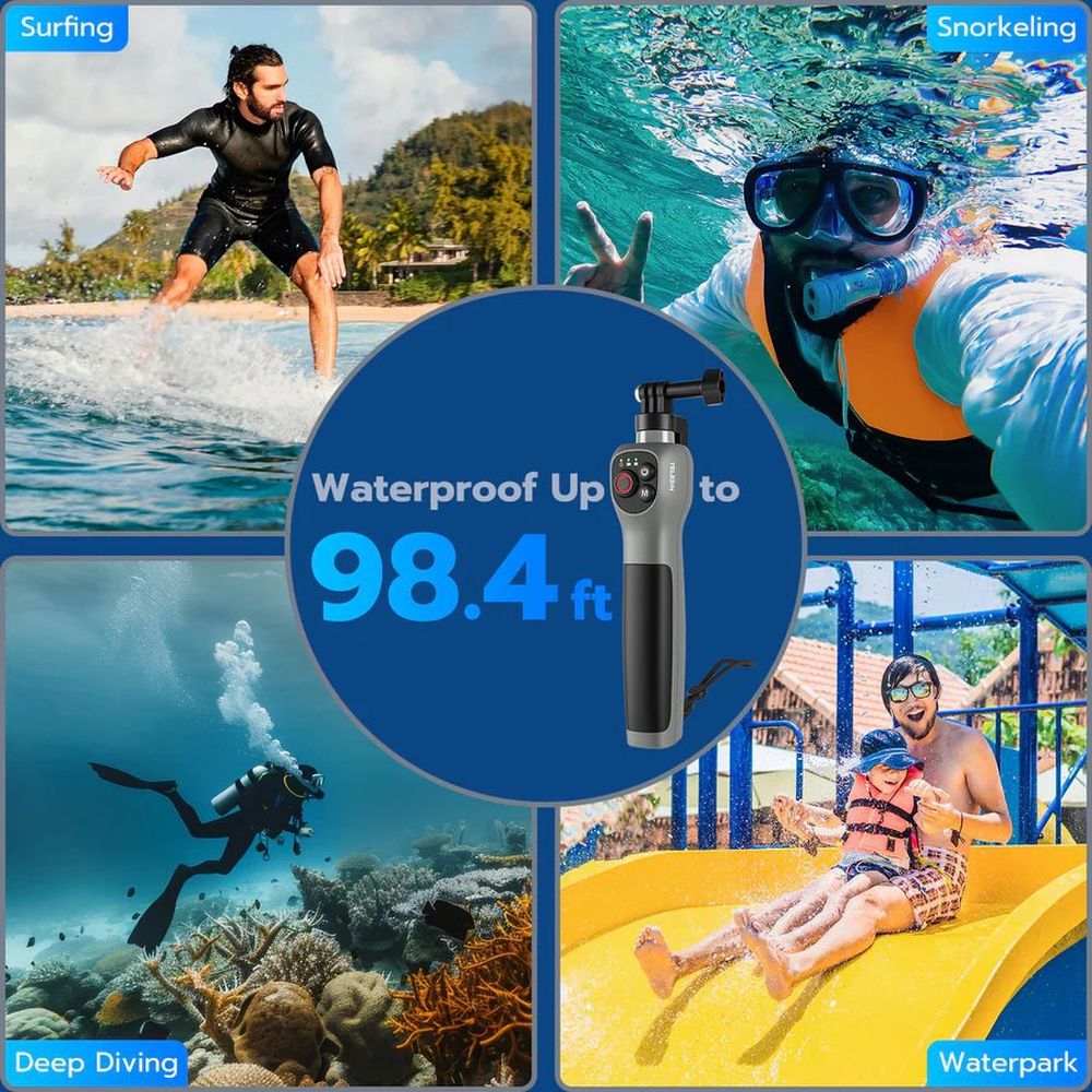 Bastone Impermeabile Galleggiante YAFIYGI Per Snorkeling E Sub – Impugnatura Ergonomica, Compatibile Con Action Cam E Sport Acquatici