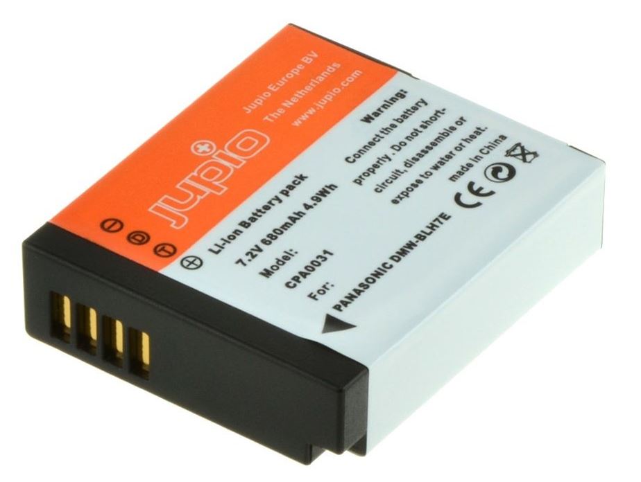 Blumax Batteria 700 mAh 7,2 V 5 Wh + caricatore alimentatore di rete sostituisce Panasonic DMW-BLH7 / DMW-BLH7E / DMW-BLH7PP compatibile con Lumix DMC-GM1 / DMC-GM5 / DMC-GF7