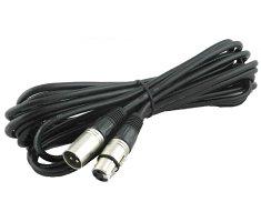 XLR cable (128ZW03), 3.0mtr. 100% shielded, male -> female