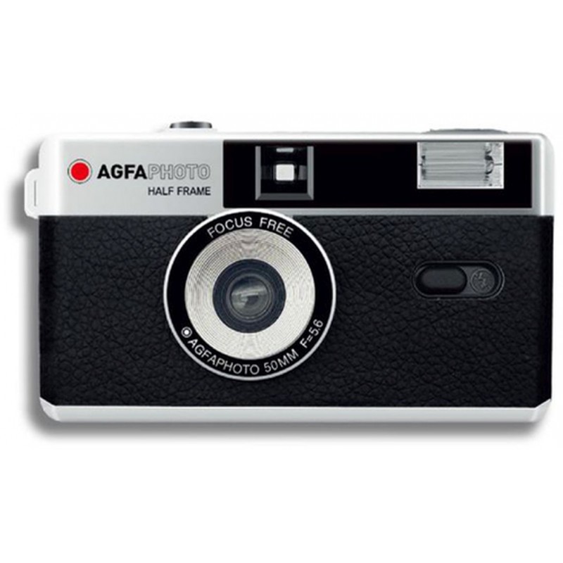 AgfaPhoto Reusable Half Frame Photo Camera, negro, analógica - Kamera  Express