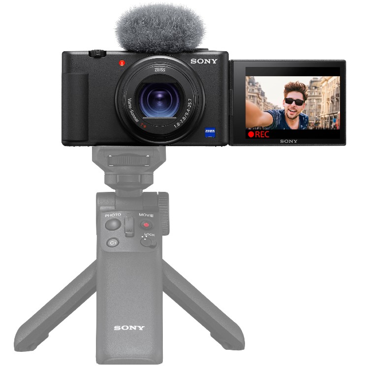 Sony vlog camera ZV-1 + grip and microphone - Kamera Express
