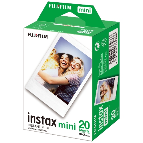 Paquete de 20 papeles / pelicula de foto a color Fujifilm Instax
