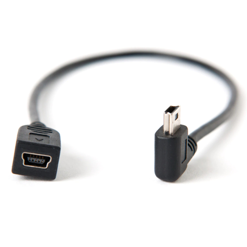 Tether Tools TetherPro Mini B USB 2.0 Left Angle Cable Adapter zwart 30cm