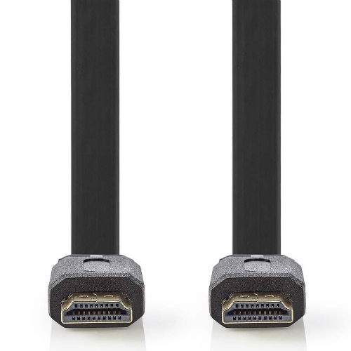 Nedis Platte High Speed HDMI kabel met Ethernet 10m zwart - Kamera Express