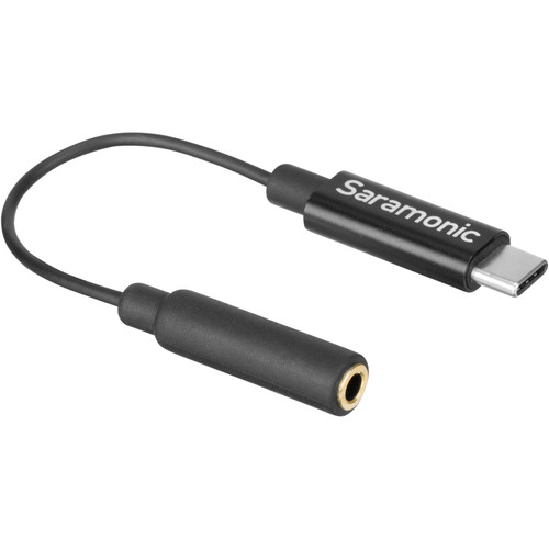 Saramonic SR-C2003, 3.5mm TRS mini jack to USB-C adapter kabel (6cm)