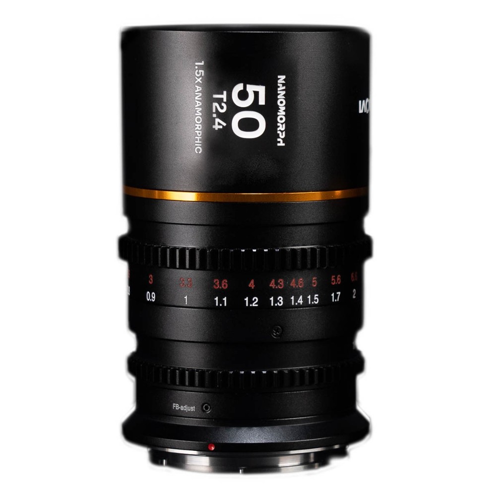 Laowa Nanomorph 50mm T2.4 1.5X S35 (Amber) (Cine) Sony E
