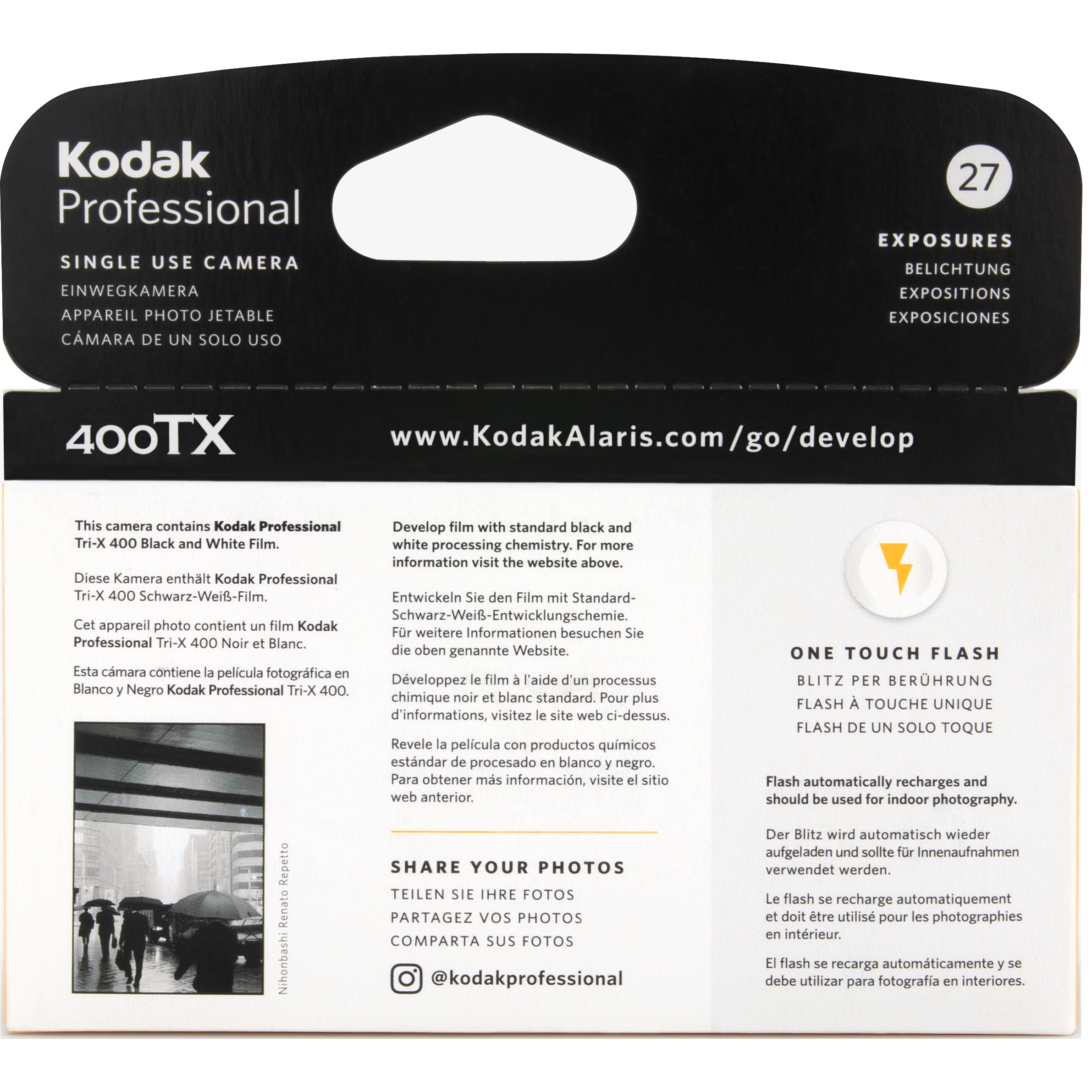 Cámara Desechable Kodak Tri-X