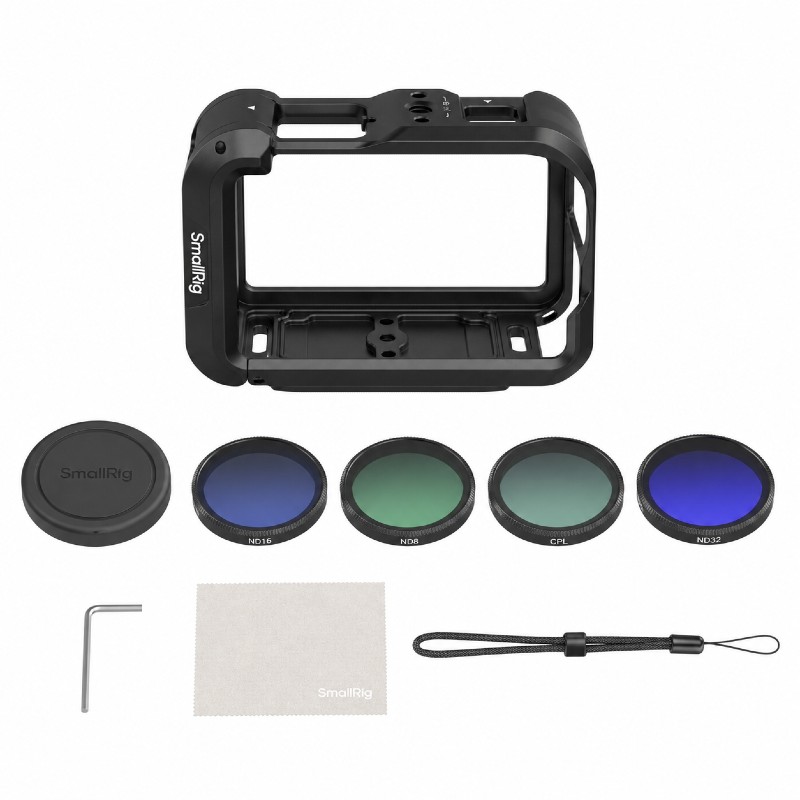 SmallRig 6374 Advanced Camera Cage Kit with Filters for DJI Osmo Action 6