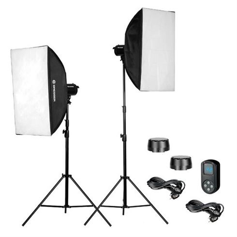 Kit Lumière Continue BRESSER BR-2845 - 2 Softboxes LED 25W, Trépieds Réglables - Pour Photo/vidéo Produit Et Portrait - 6