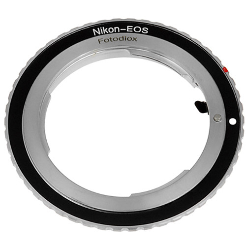 Fotodiox Lens Mount Adapter Nikon F to Canon EOS (EF, EF-S) Mount (NikF-EOS-FC10)