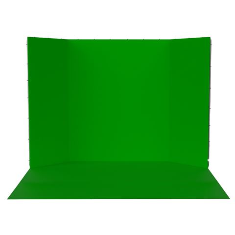 StudioKing Panoramische Achtergrond Green Screen FSF-240400PT 240x400cm OUTLET