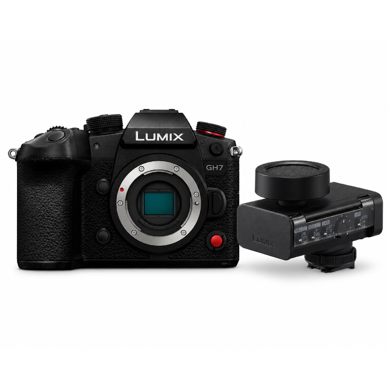 Panasonic Lumix DC-GH7 + Lumix DMW-DMS1E Digitale Shotgun Microfoon