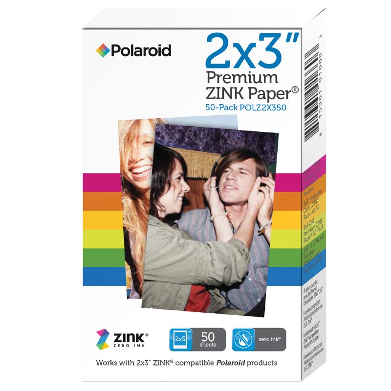 Papier Zink Polaroid 5,1 x 7,6 cm 50 Feuilles pour Z2300 - Kamera