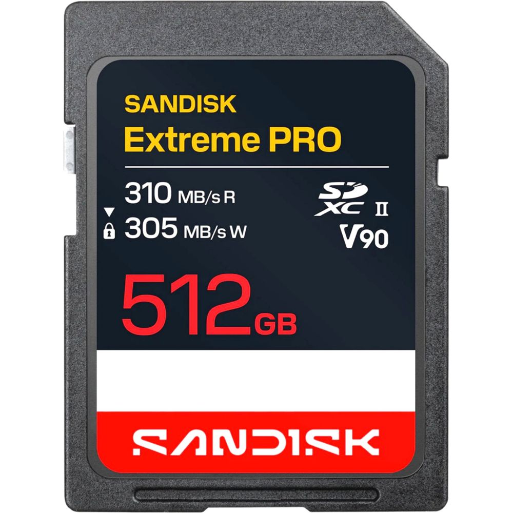 SanDisk Extreme PRO 512GB SDXC 310MB/s UHS-II V90