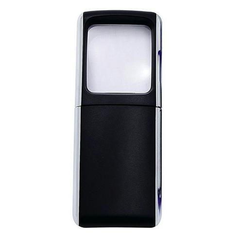 AGI Rechthoekig vergrootglas LED-verlichting zwart - Kamera