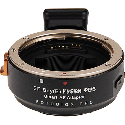 Fotodiox Pro Fusion Plus Lens Adapter, Upgraded Smart AF Adapter - Compatible with CanonEF - Sony Alpha E-Mount