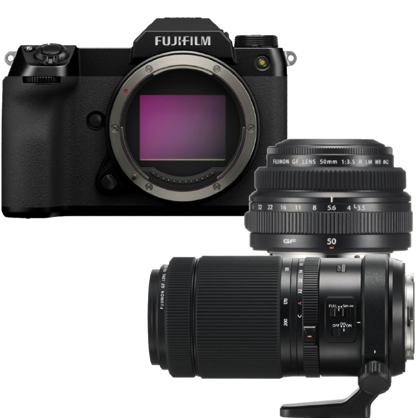 Fujifilm GFX 50S II + GF 50mm + GF 100-200mm