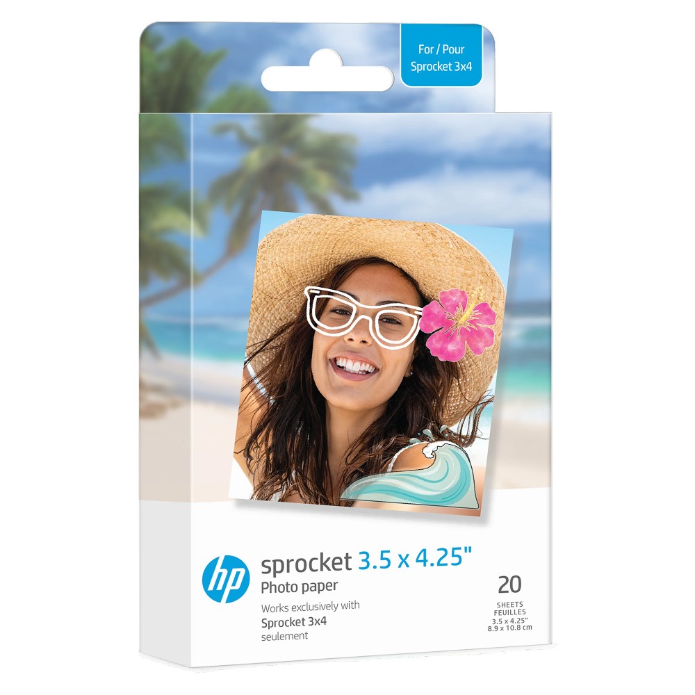 HP Sprocket Paper 3.50 x 4.25 20 Pack - Kamera Express
