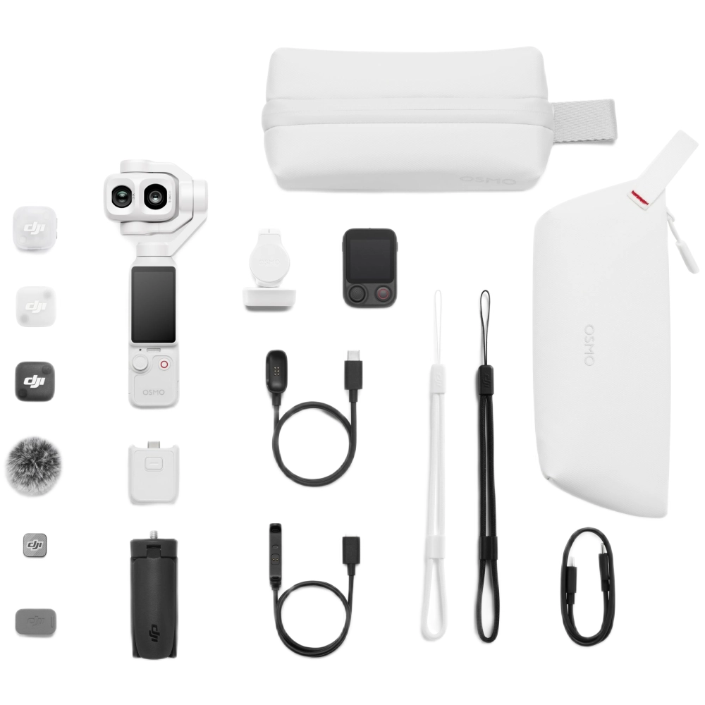 DJI Osmo Pocket 4P (Pro) Vlog Combo - Pearl White