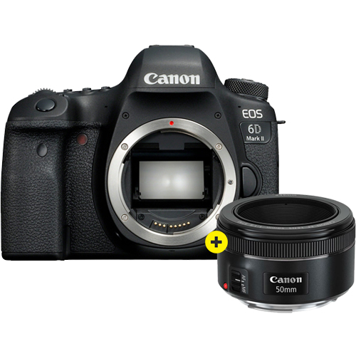 Kamera-Express Canon EOS 6D mark II + EF 50mm F/1.8 STM aanbieding