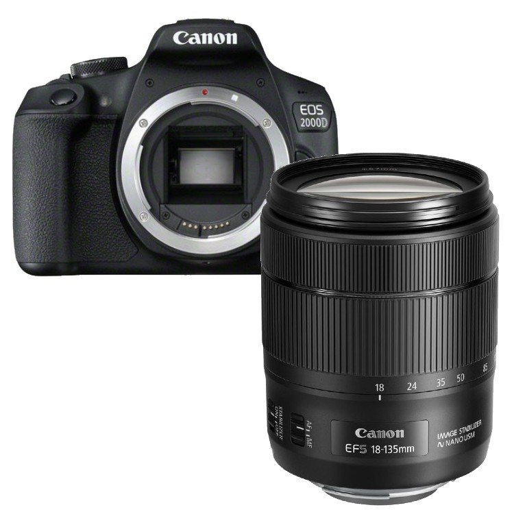Canon EOS 2000D + 18-135mm iS nano-USM