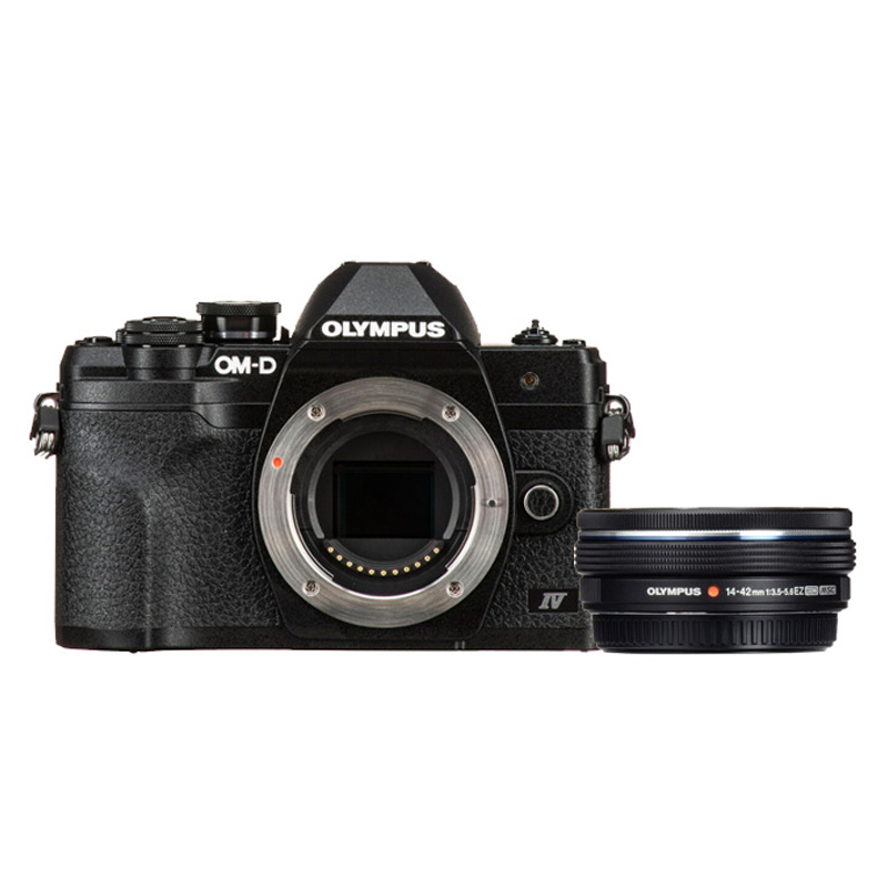 Olympus OM-D E-M10 mark IV zwart + 14-42mm EZ zwart - Kamera Express