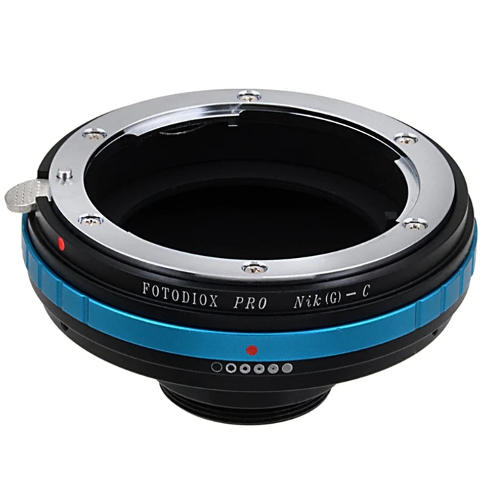 Fotodiox Pro Lens Adapter Nikon F Mount G-Type D/SLR Lens to C-Mount (1" Screw Mount) Cine & CCTV (with Built-In Aperture Control Dial) (NikG-C-Pro)