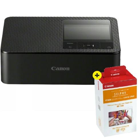 ondersteboven Gevoel site Canon SELPHY CP1500 Black + RP-108 Papier 10X15, 108 Afdrukken - Kamera  Express