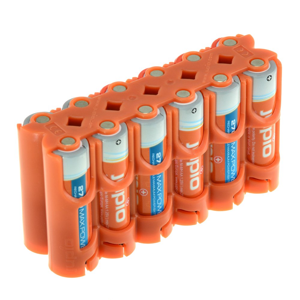Jupio Lithium Batteries AA 8 stuks + Power Clip
