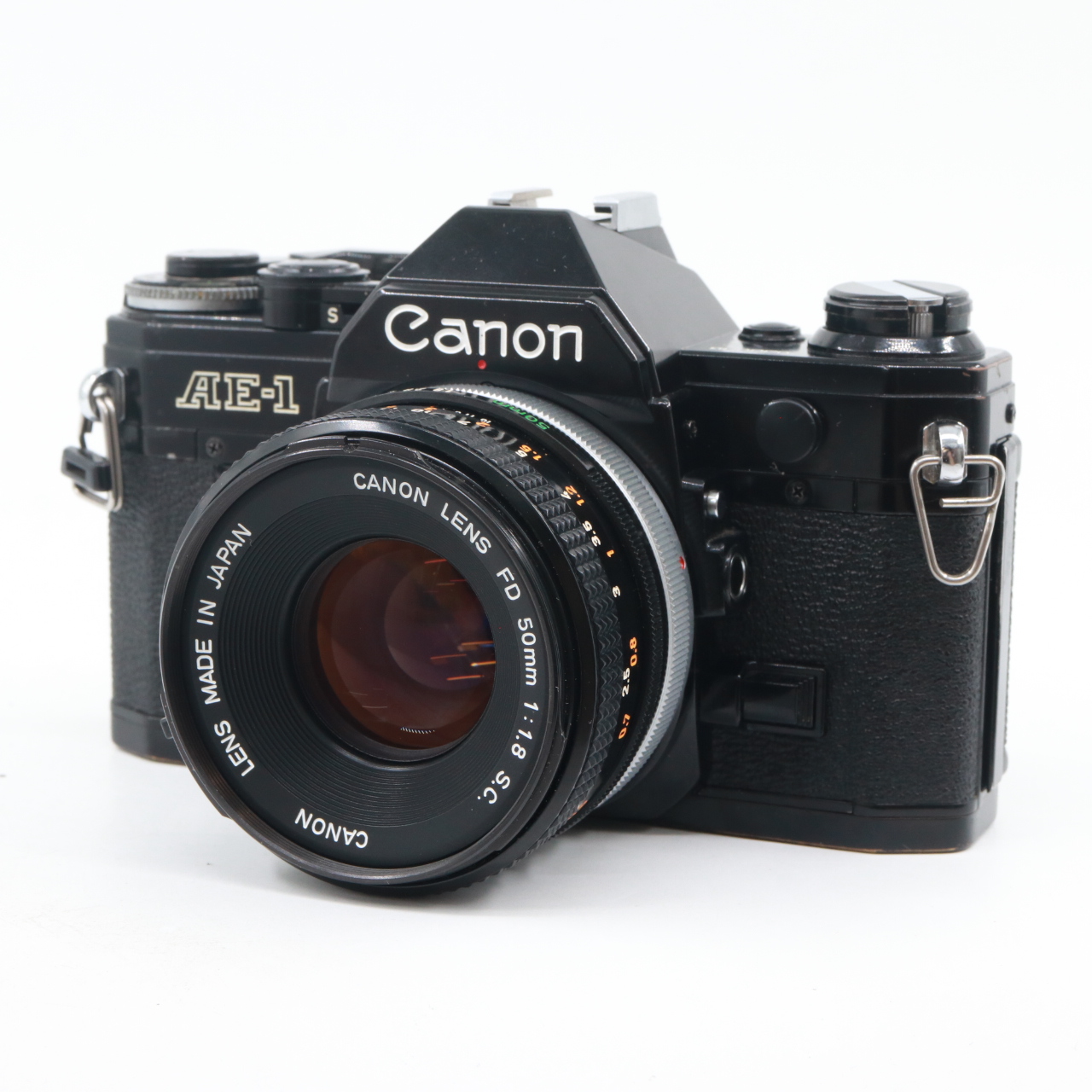 Canon AE-1 zwart + FD 50mm f/1.8 S.C. occasion