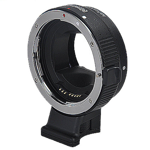Commlite Electronic AF lens mount adapter from EF lens to E-Mount Camera zwart