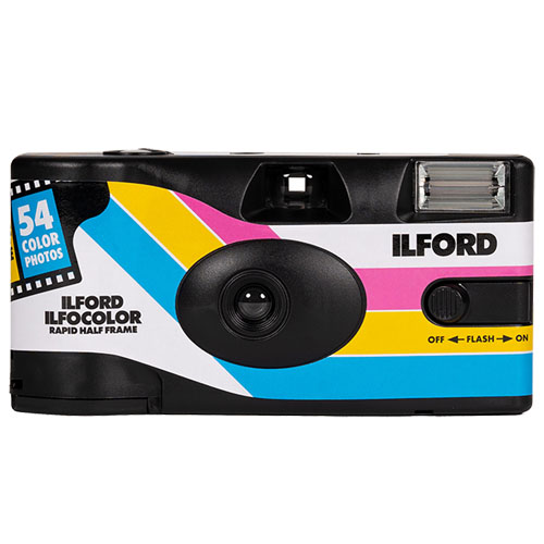 Ilford Ilfocolor Rapid Half Frame - Wegwerpcamera - single use - 54 kleuren foto's - Met flits