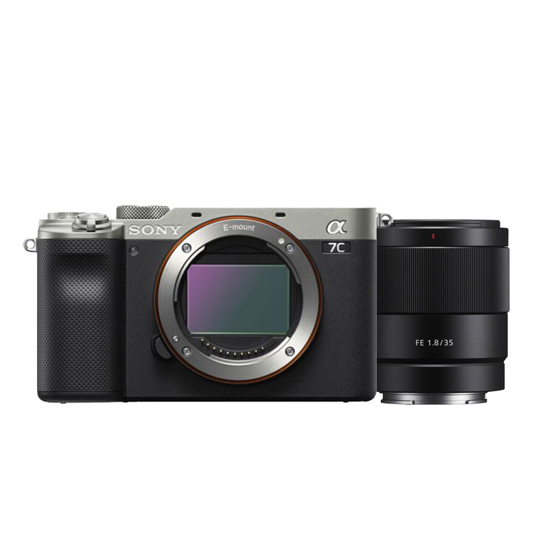 Sony A7C Silver + FE 35mm f/1.8 - Kamera Express