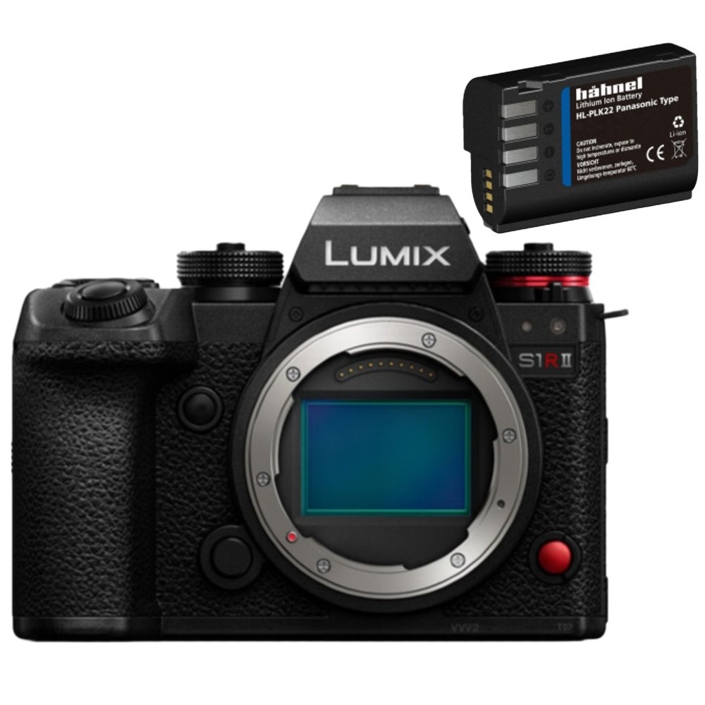 Panasonic Lumix DC-S1R mark II body + Hahnel DMW-BLK22 battery