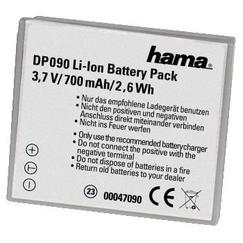 Hama DP 090 Li-Ion Battery voor Canon NB-4L OUTLET
