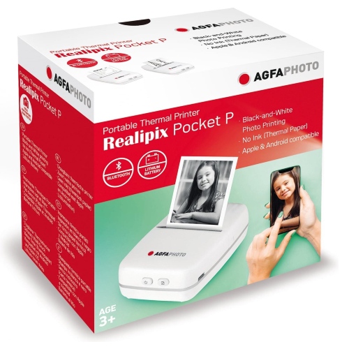 AGFA PHOTO - Realipix Mini P - Imprimante Photo Format 5,3 x 8,6 cm via  Bluetoot - Imprimante portable - AGFA